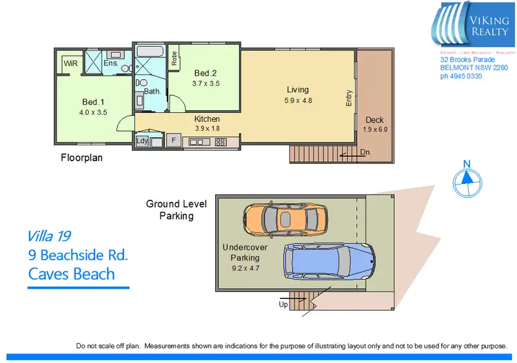 Floorplan of Homely villa listing, Villa 19/9 Beachside Drive, Caves Beach NSW 2281