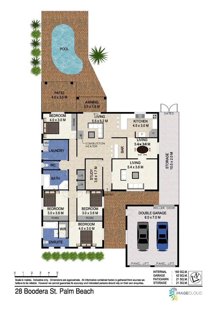 Floorplan of Homely house listing, 28 Boodera Road, Palm Beach QLD 4221