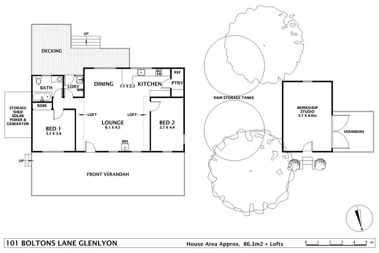 Floorplan of Homely house listing, 101 Boltons Lane, Glenlyon VIC 3461