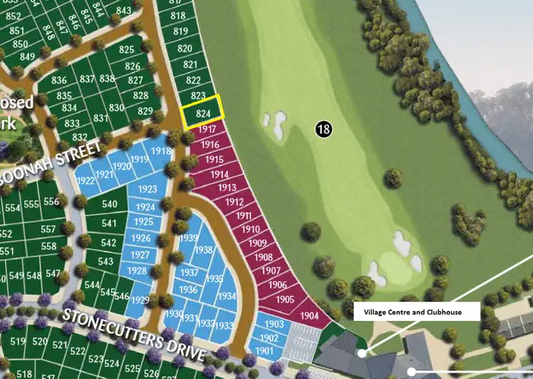 Floorplan of Homely land listing, Lot 824 Sebastian Crescent, Colebee NSW 2761