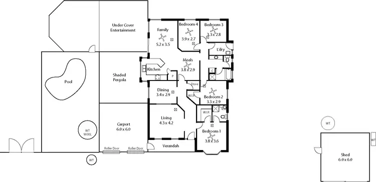 Floorplan of Homely rural property listing, 35 Kathleen Road, Two Wells SA 5501