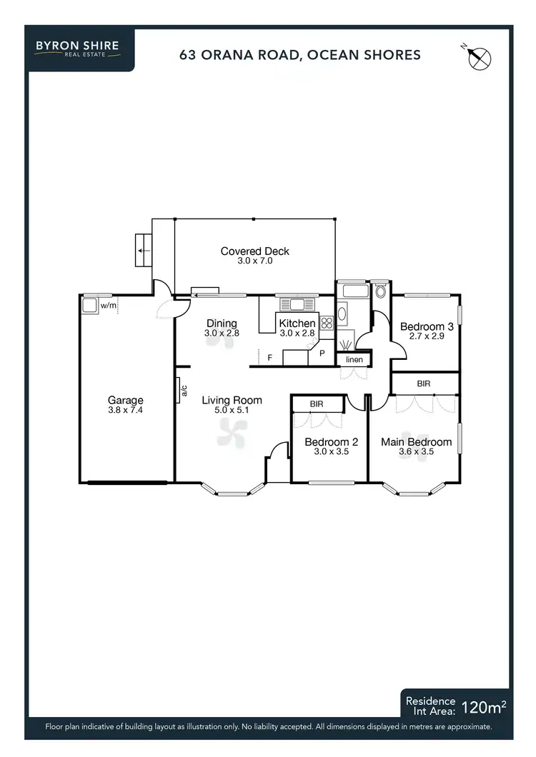 Floorplan of Homely house listing, 63 Orana Road, Ocean Shores NSW 2483