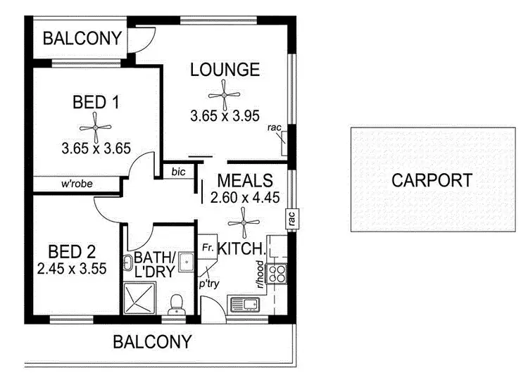 Floorplan of Homely unit listing, 5/2 Tennyson Street, Kurralta Park SA 5037