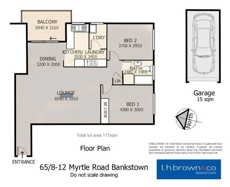 Floorplan of Homely unit listing, Unit 65/8-12 Myrtle Road, Bankstown NSW 2200