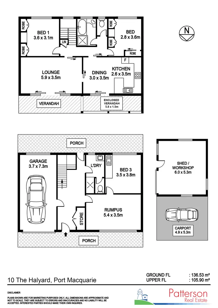 Floorplan of Homely house listing, 10 The Halyard, Port Macquarie NSW 2444