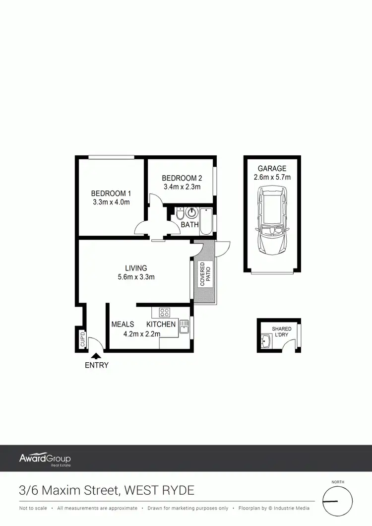 Floorplan of Homely unit listing, 3/6 Maxim Street, West Ryde NSW 2114
