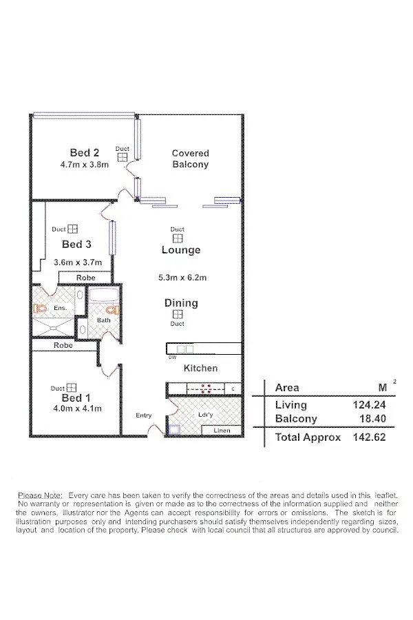 Floorplan of Homely apartment listing, 516/15 Vaughan Pl, Adelaide SA 5000