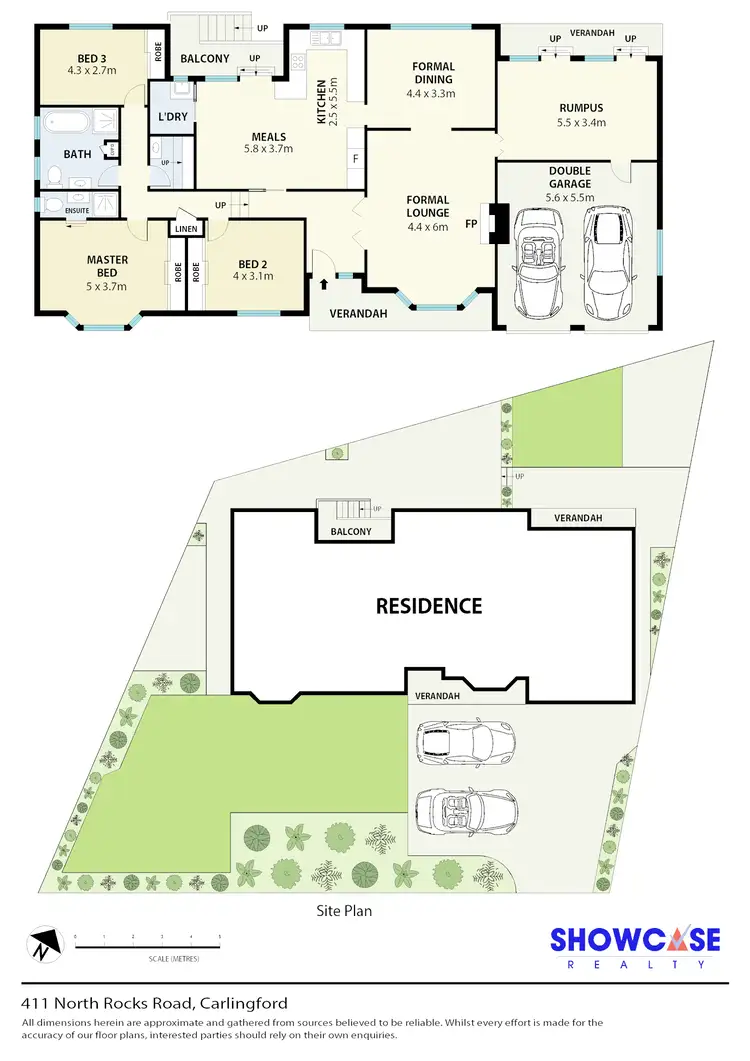 Floorplan of Homely house listing, 411 North Rocks Rd, Carlingford NSW 2118