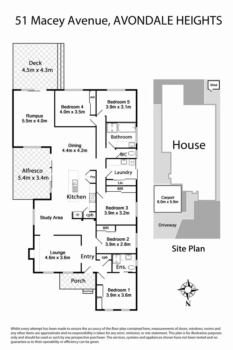 Floorplan of Homely house listing, 51 Macey Avenue, Avondale Heights VIC 3034
