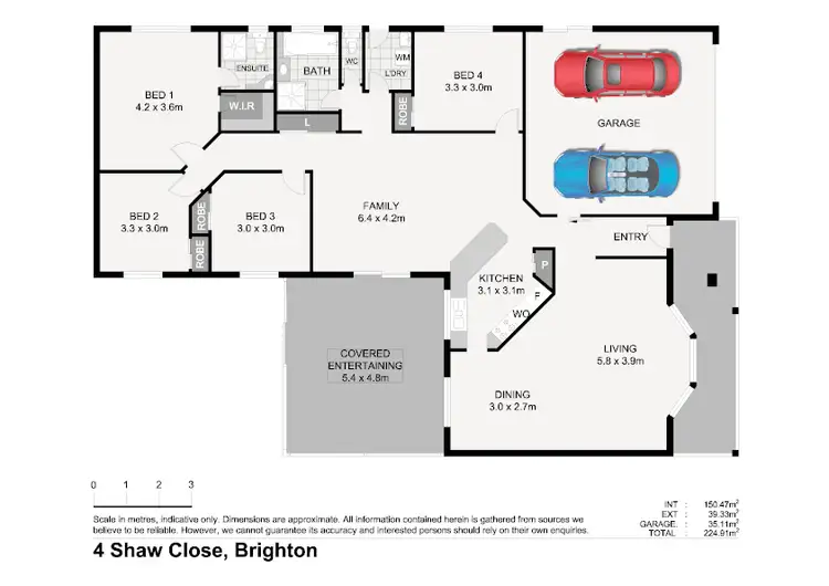 Floorplan of Homely house listing, 4 Shaw Close, Brighton QLD 4017