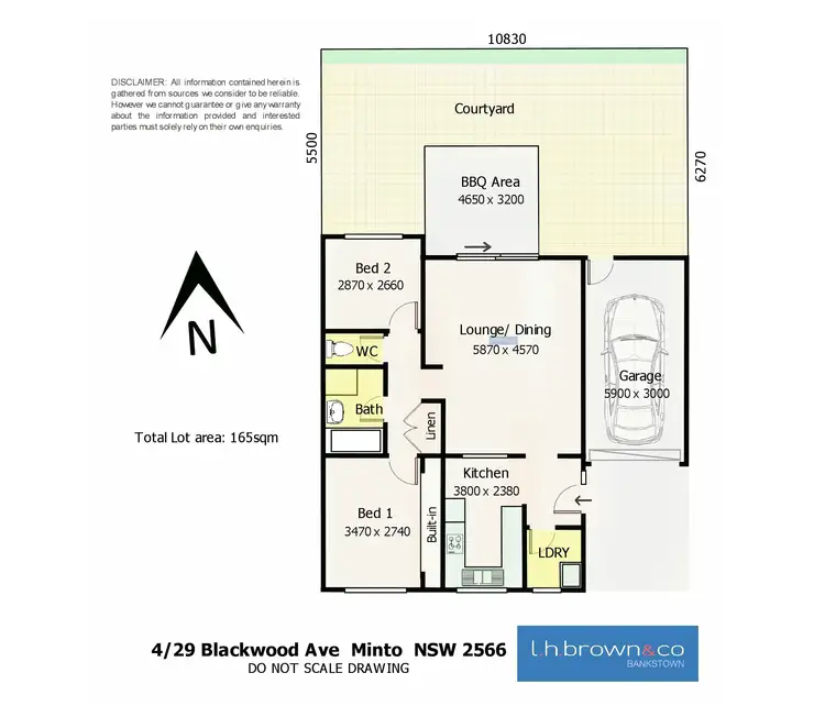 Floorplan of Homely townhouse listing, 4/29 Blackwood Avenue, Minto NSW 2566