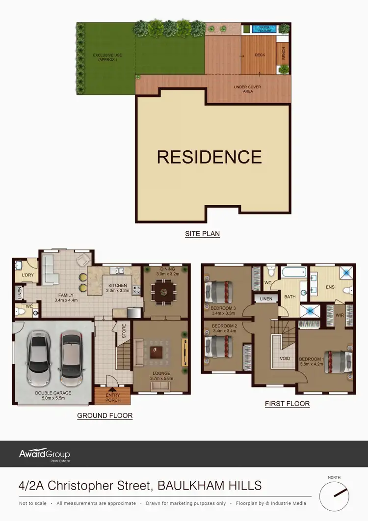 Floorplan of Homely townhouse listing, 4/2a Christopher Street, Baulkham Hills NSW 2153