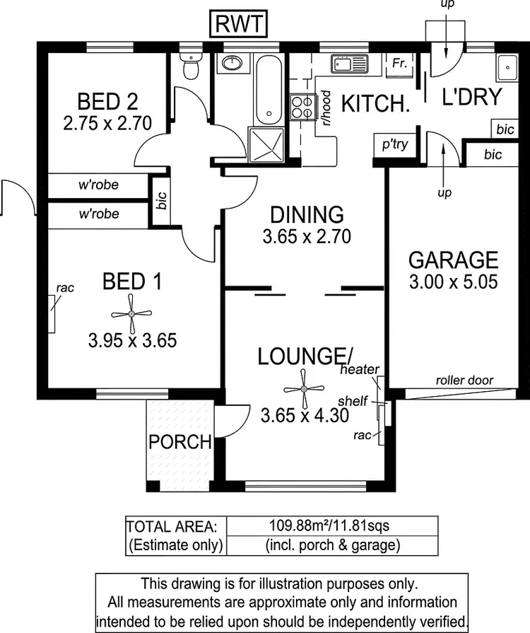 Floorplan of Homely unit listing, 8/75 Grant Road, Reynella SA 5161