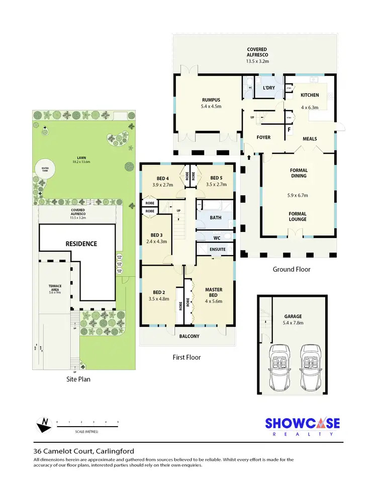 Floorplan of Homely house listing, 36 Camelot Ct, Carlingford NSW 2118