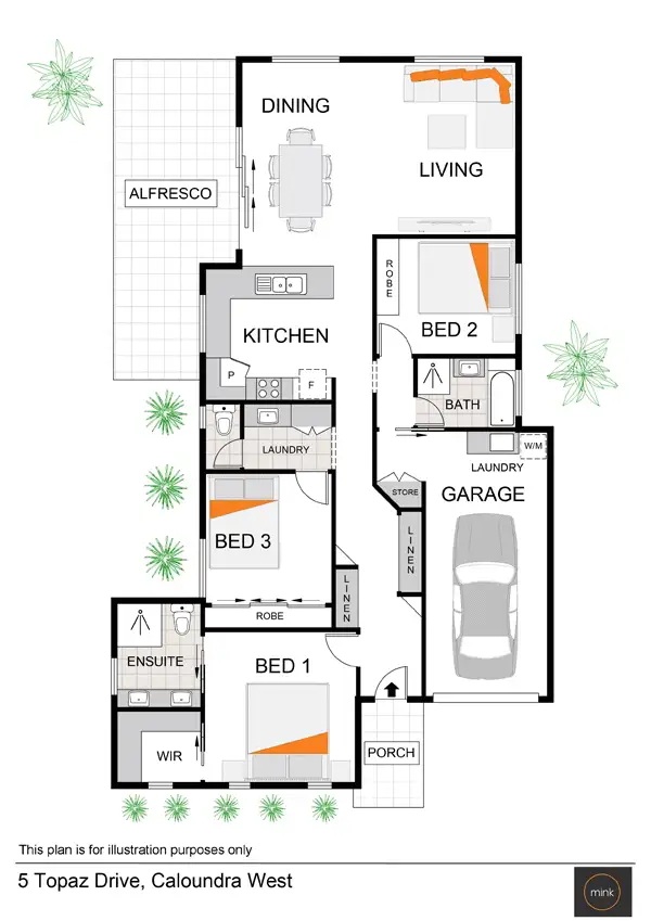 Floorplan of Homely house listing, 5 Topaz Drive, Caloundra West QLD 4551