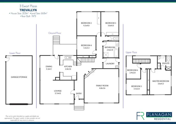 Floorplan of Homely house listing, 3 Ewart Place, Trevallyn TAS 7250