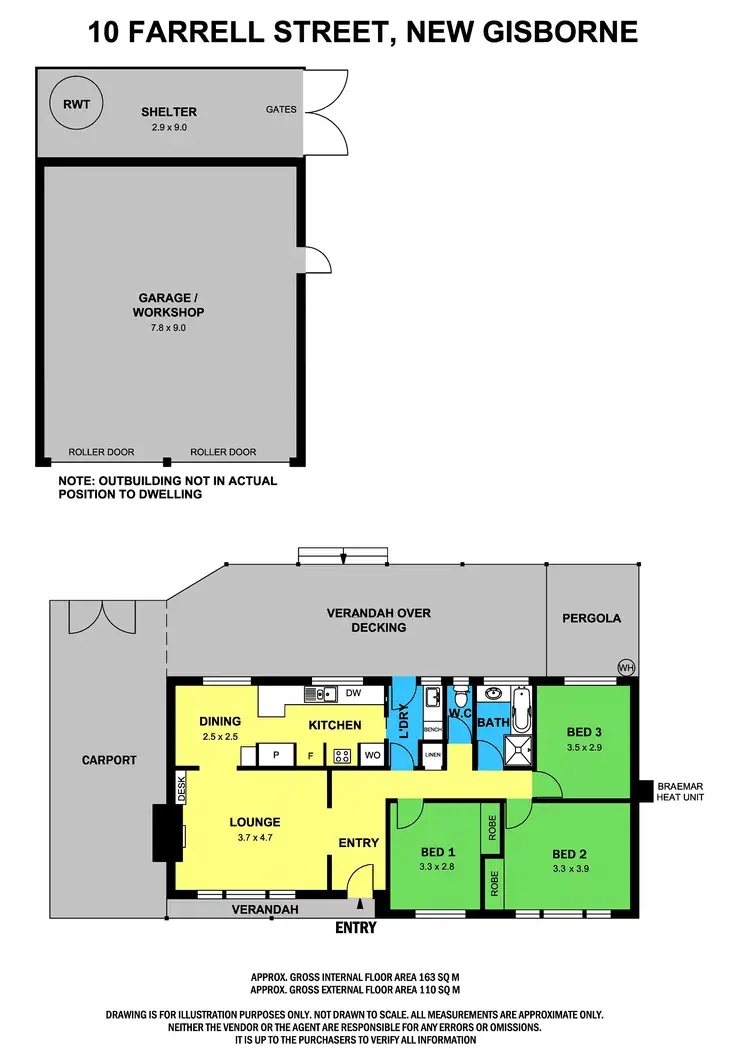 Floorplan of Homely house listing, 10 Farrell Street, New Gisborne VIC 3438