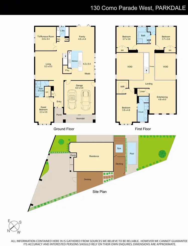 Floorplan of Homely house listing, 130 Como Parade West, Parkdale VIC 3195