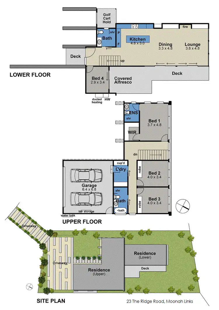 Floorplan of Homely house listing, 23 The Ridge Rd, Fingal VIC 3939