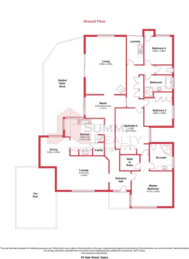 Floorplan of Homely house listing, 53 Hale Street, Eaton WA 6232