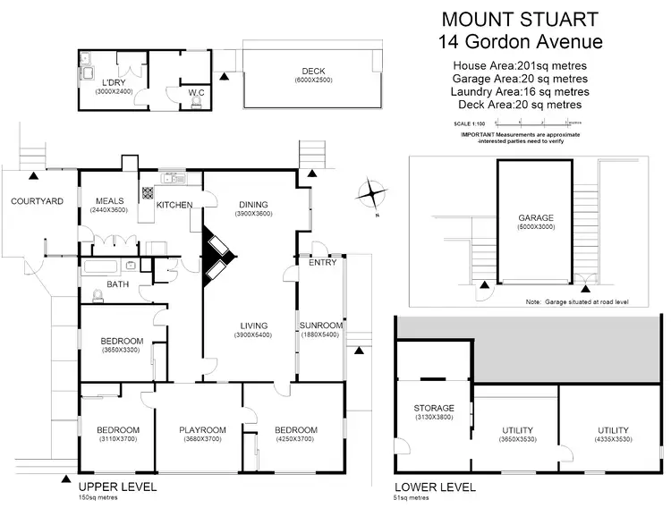 Floorplan of Homely house listing, 14 Gordon Ave, Mount Stuart TAS 7000