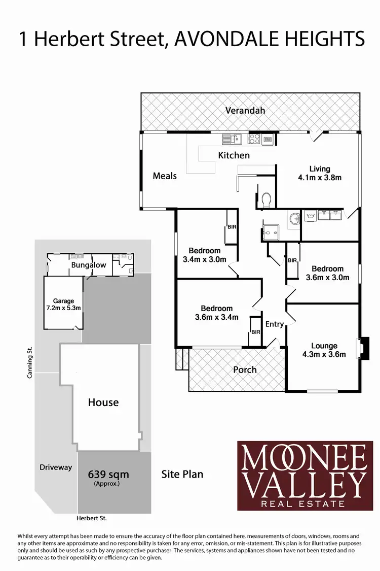 Floorplan of Homely house listing, 1 Herbert Street, Avondale Heights VIC 3034