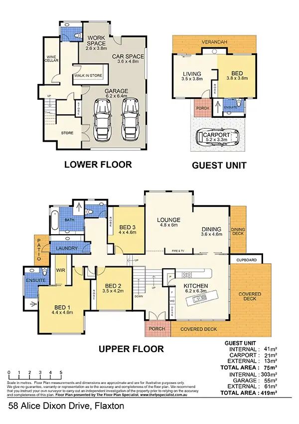 Floorplan of Homely house listing, 58 Alice Dixon Drive, Flaxton QLD 4560