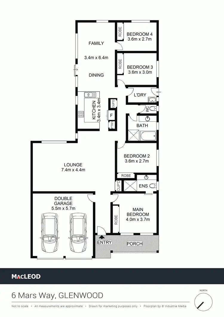 Floorplan of Homely house listing, 6 Mars Way, Glenwood NSW 2768