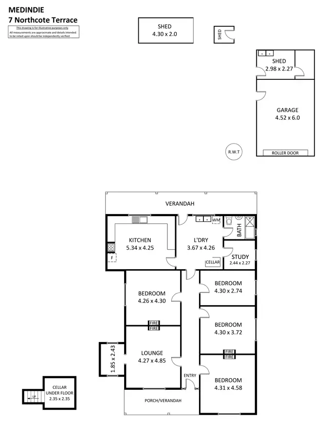 Floorplan of Homely house listing, 7 Northcote Terrace, Medindie SA 5081