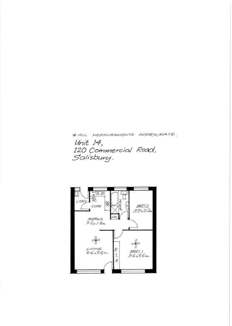 Floorplan of Homely unit listing, 14/120 Commercial Road, Salisbury SA 5108