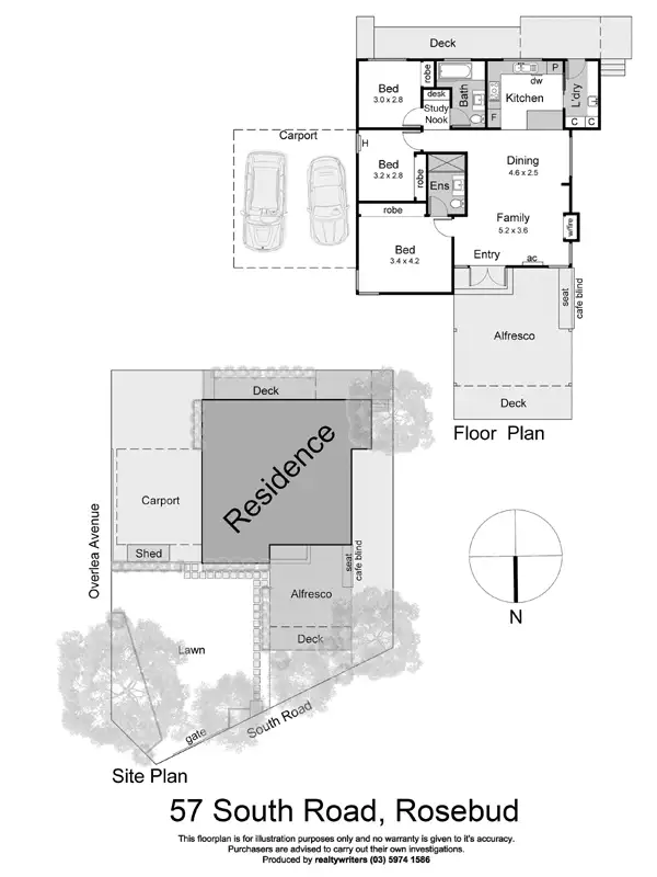 Floorplan of Homely house listing, 57 South Road, Rosebud VIC 3939