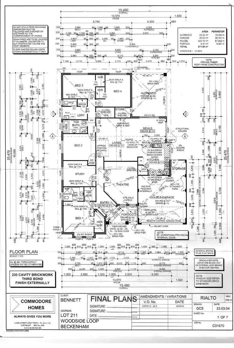 Floorplan of Homely house listing, 9 Woodside Loop, Beckenham WA 6107