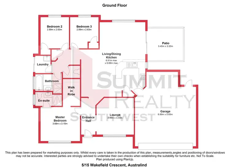 Floorplan of Homely unit listing, 5/15 Wakefield Crescent, Australind WA 6233