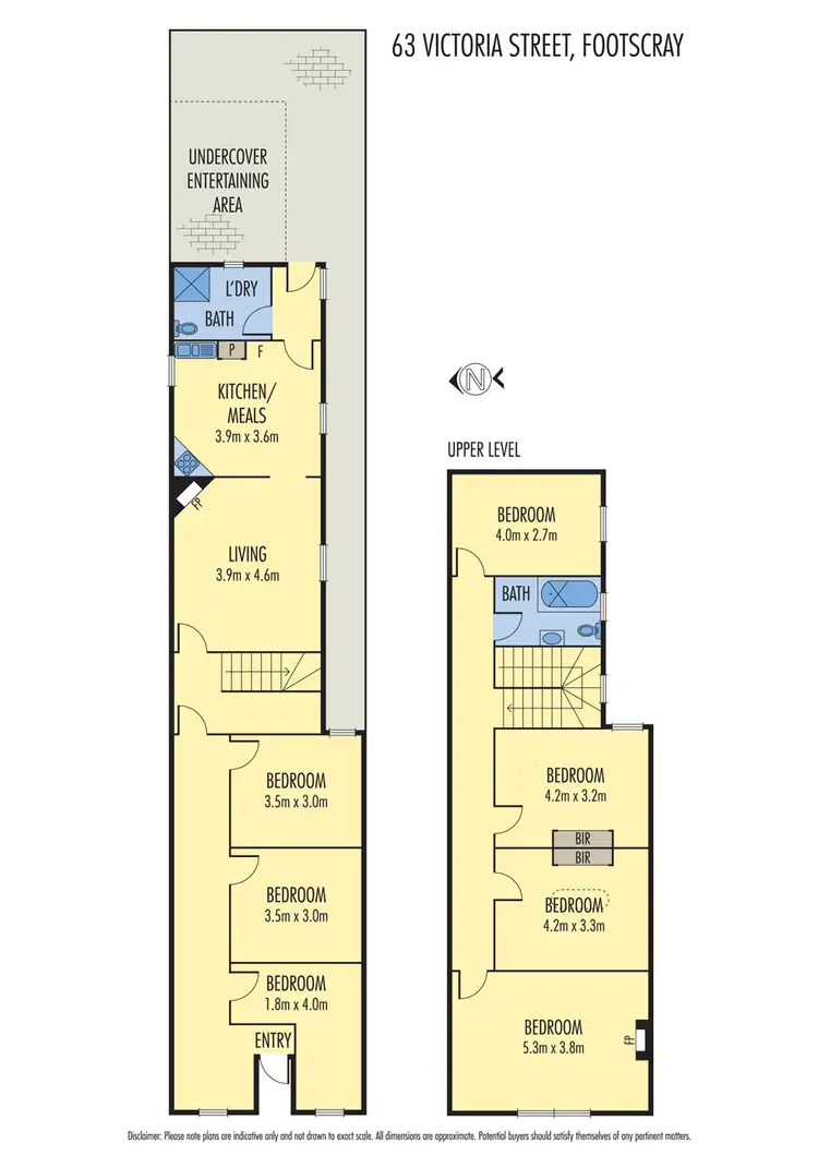 Floorplan of Homely terrace listing, 63 Victoria Street, Footscray VIC 3011