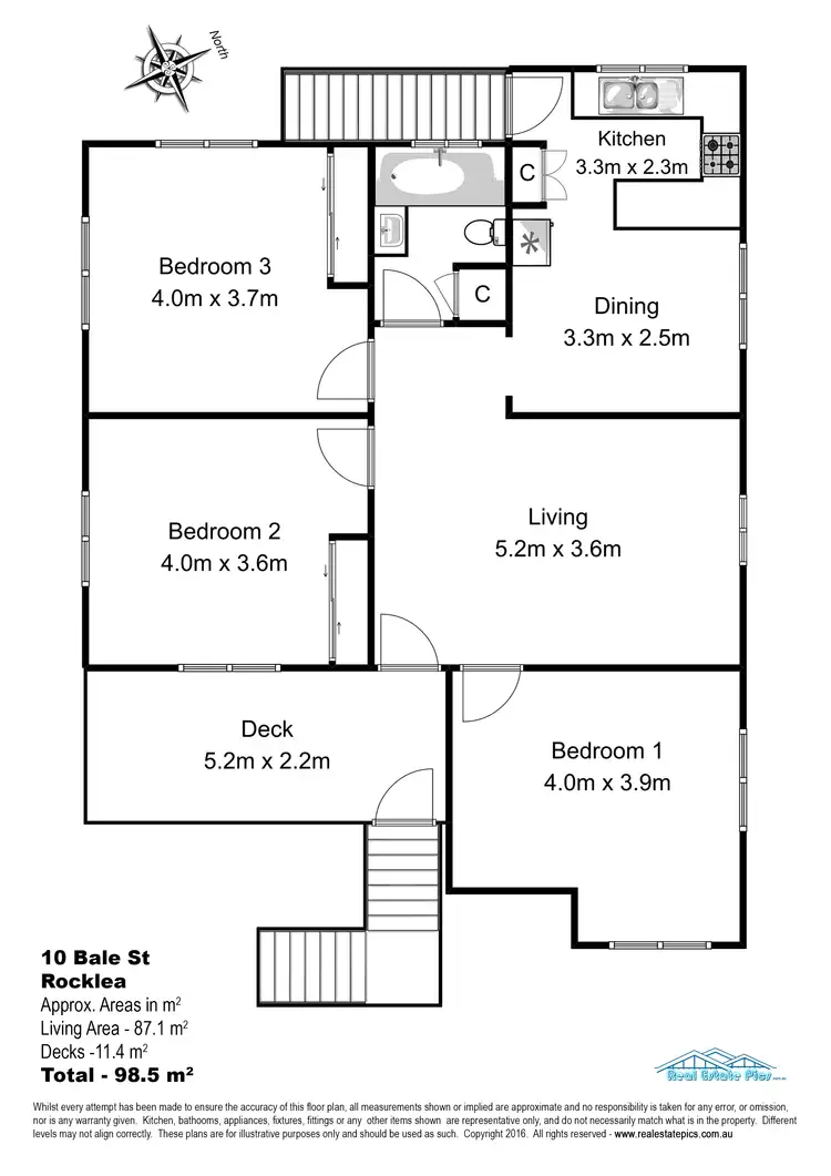 Floorplan of Homely house listing, 10 Bale Street, Rocklea QLD 4106