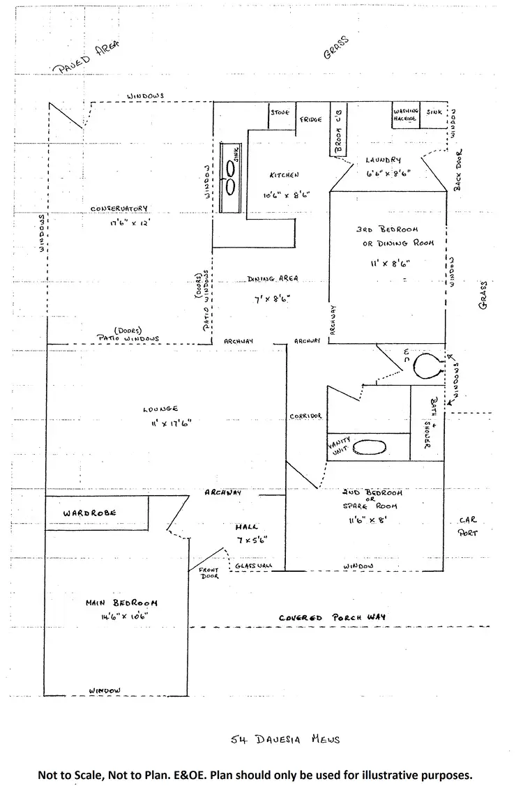 Floorplan of Homely villa listing, 54 Davesia Mews, Ferndale WA 6148
