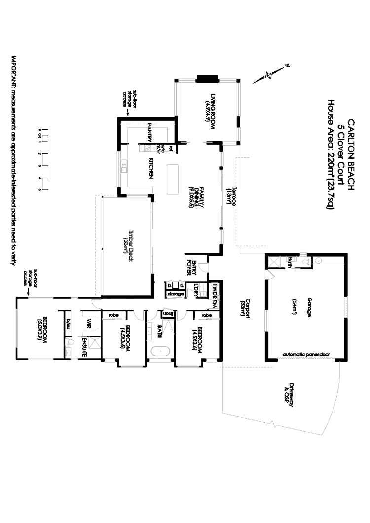 Floorplan of Homely house listing, 5 Clover Ct, Carlton TAS 7173
