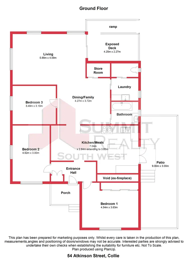 Floorplan of Homely house listing, 54 Atkinson Street, Collie WA 6225