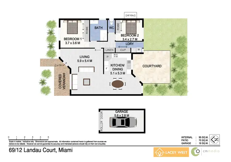 Floorplan of Homely unit listing, 69/12 Landau Ct, Miami QLD 4220