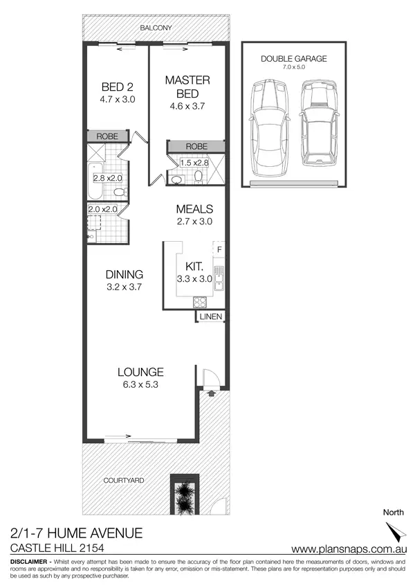 Floorplan of Homely unit listing, Address available on request