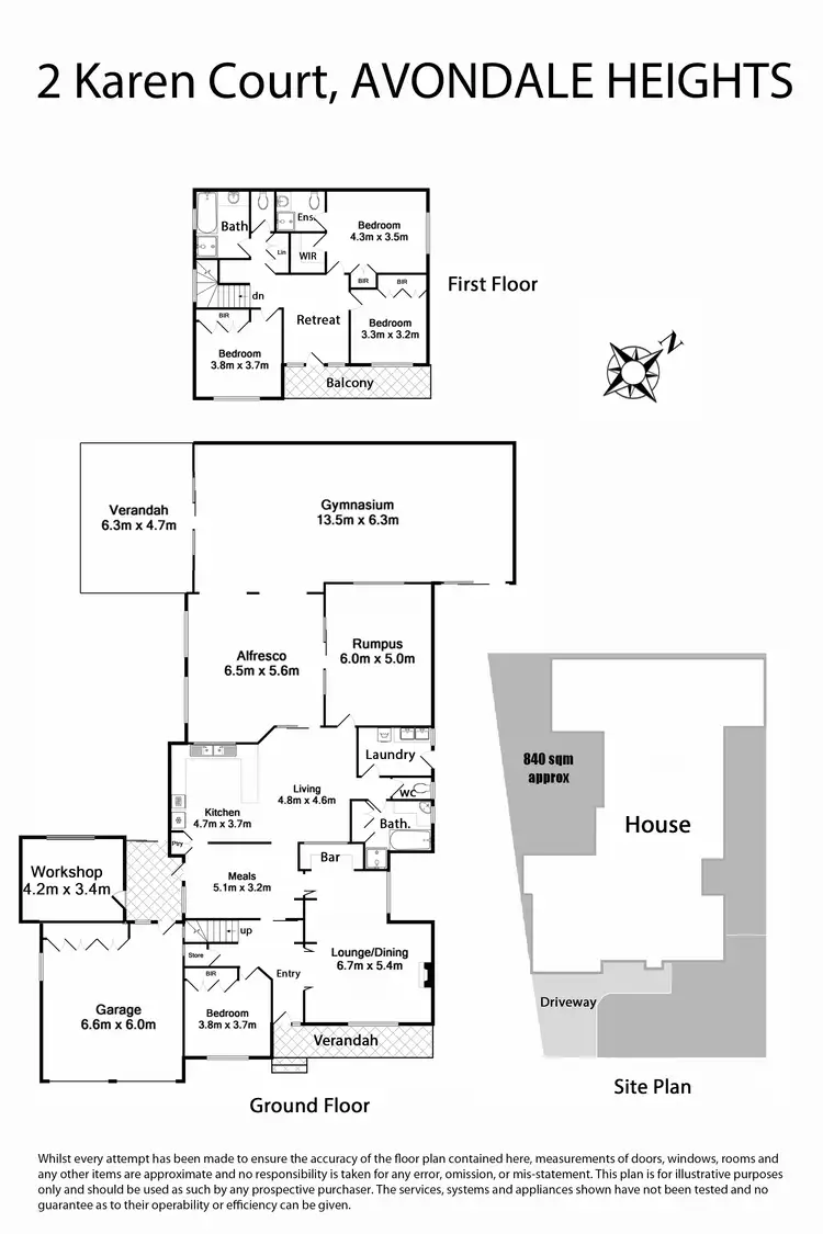 Floorplan of Homely house listing, 2 Karen Court, Avondale Heights VIC 3034