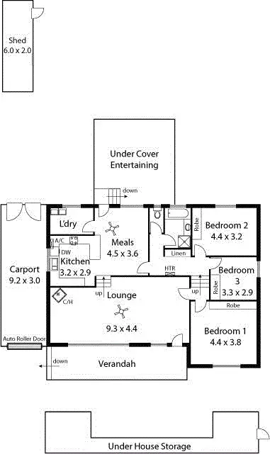 Floorplan of Homely house listing, 4 Caspar Street, Fairview Park SA 5126