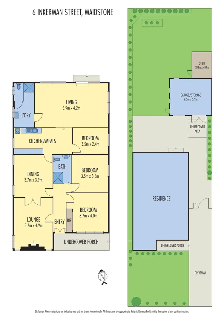 Floorplan of Homely house listing, 6 Inkerman Street, Maidstone VIC 3012