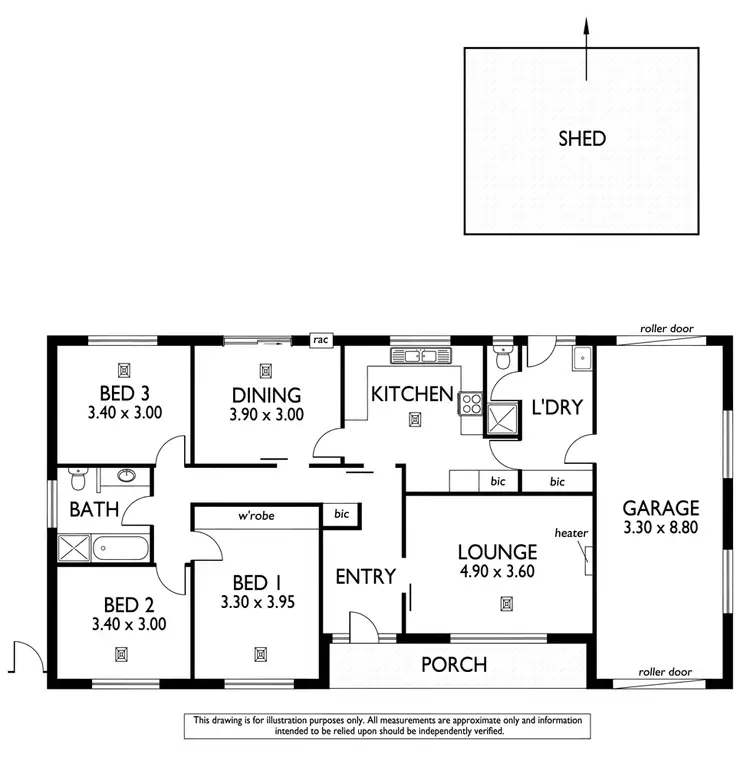 Floorplan of Homely house listing, 5 Highbury Drive, Highbury SA 5089