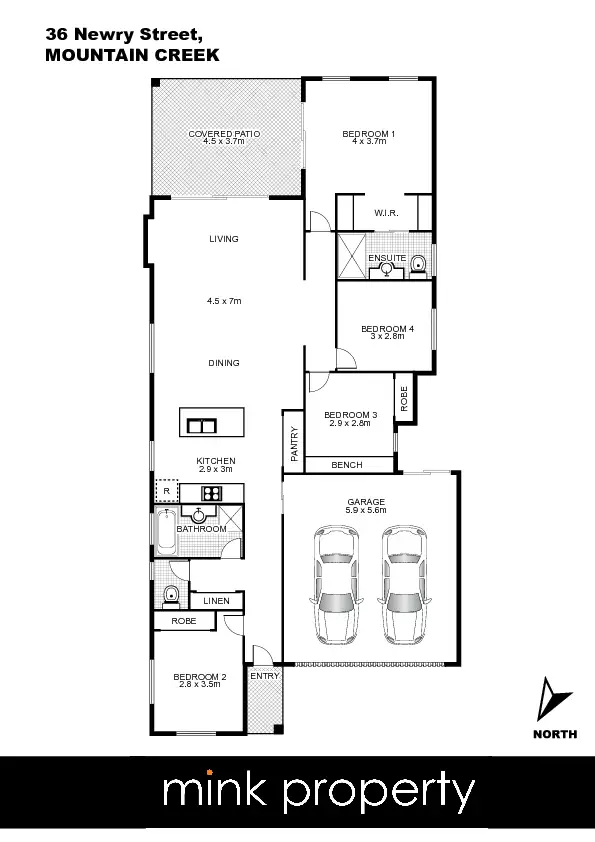 Floorplan of Homely house listing, 36 Newry Street, Mountain Creek QLD 4557