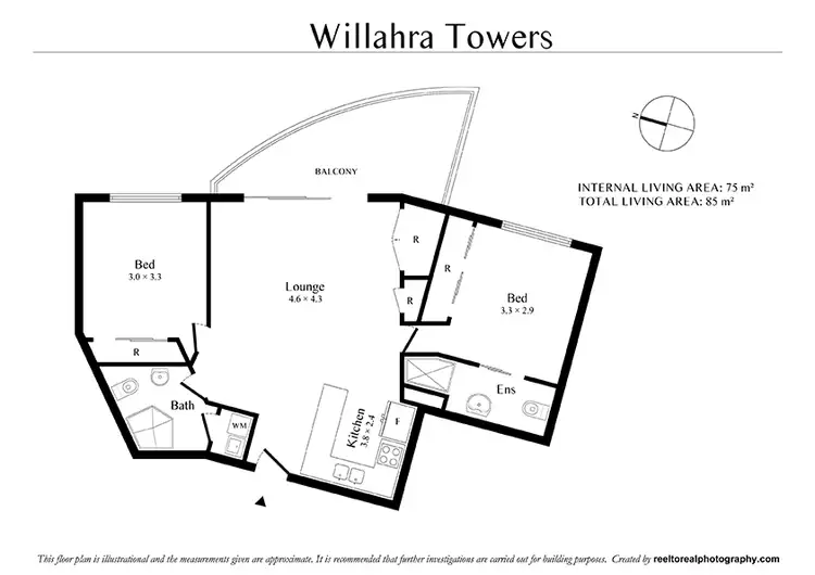 Floorplan of Homely unit listing, Unit 95/540 Queen Street, Brisbane City QLD 4000