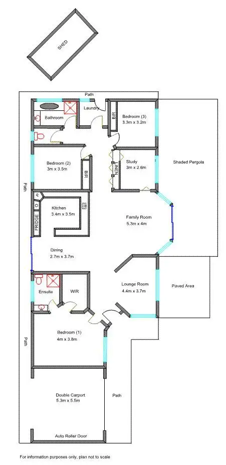 Floorplan of Homely house listing, 7 Grubissa Court, Benalla VIC 3672