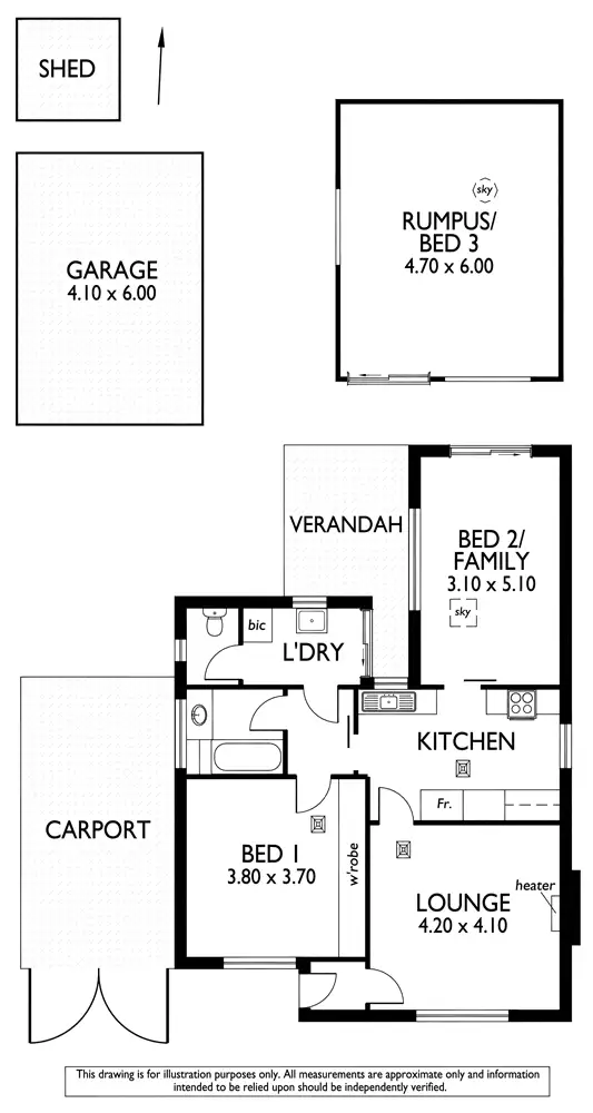 Floorplan of Homely house listing, 35 Kitchener Street, Kilburn SA 5084