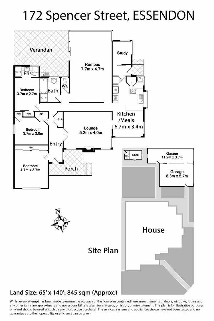 Floorplan of Homely house listing, 172 Spencer Street, Essendon VIC 3040