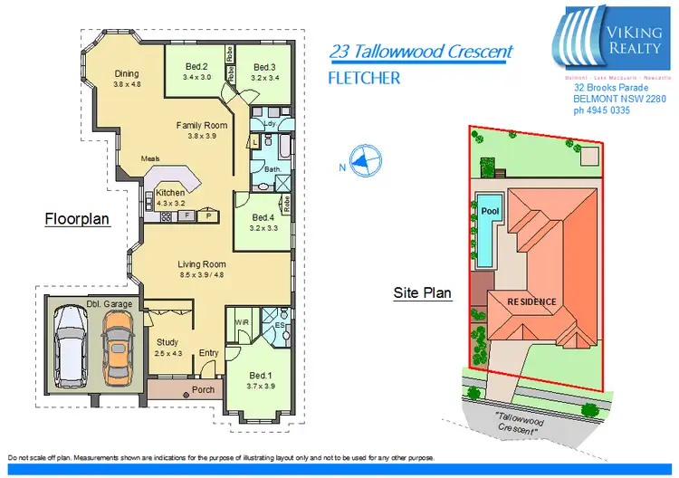Floorplan of Homely house listing, 23 Tallowwood Crescent, Fletcher NSW 2287
